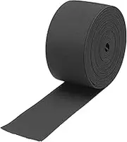uxcell Elastic Bands for Sewing 2"(5cm) 5 Yard Black Knit Elastic Spool High Elasticity for Wigs, Waistband, Pants