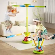 Outdoor Toys for Kids, 5 in 1 Obstacle Course/Stomp Rocket Launch/Ring Toss/Musi