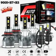 Para For Lexus ES300 1997-2003 6pcs Faro LED Luces de niebla de alto haz bajo (for: Lexus)
