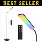 Versatile LED Floor Lamp – 15W RGB Lighting with Remote, Touch & Timer Settings