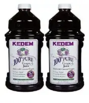 Kedem Concord Grape Juice, 100% Pure Juice, 96oz (2 Pack) No Sugar Added