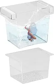 Isolation Box for Fish Tank,Baby Fish Separator for Aquarium - Floating Divider Container Hatchery Incubator for Shrimp Guppy Egg Angelfish Fry Acclimation