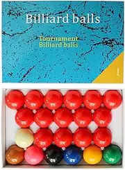 [Generic] Daseeme 5.25cm Snooker Pool Billiard Table Set 2-1/16 inch 22 Balls Red