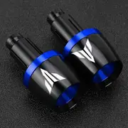For YAMAHA MT-01 MT03 MT07 MT09 MT10 MT15 MT25 MT125 MT 07 Motorcycle Accessories Handlebar Grips Ends Handle Bar Cap End Plug Blue with logo