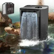 Upgraded Turtle Tank Filter Adjustable Internal Aquarium Filters 8W, Black