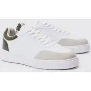 Mens Chunky Sole Trainer In White