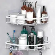 Corner Shower Caddy, 2 Pack Adhesive Bathroom Shower Corner Organizer Shelf