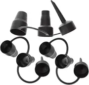 SHINEOFI 3Sets Plastic Replacement Nozzles for Air Bed Pump Durable Air Mattress Accessories Versatile Inflatable Bed Nozzles for Swimming Rings Boats Convenient Practical