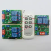 433Hz 12V RF Adjustable Delay timer Wireless Remote Control Relay Switch 1TX+3RX