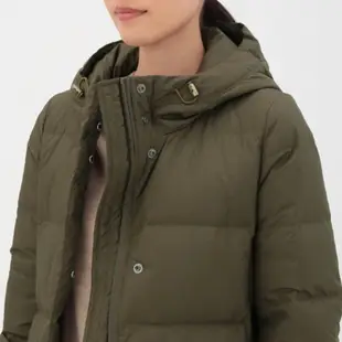 🔥現貨 🇯🇵 二手 公司貨 muji labo女墨綠色超暖顯瘦法國 90%羽絨長版外套 L （原10800）
