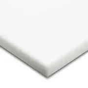 5" x 7.75" x 11", Acetal Plastic Sheet, White
