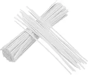 uxcell 1000Pcs PVC Twist Ties 3.93Inches Bread Ties White Flat Twist Ties for Plastic Bags Reusable Plant Ties for Cake Pops Cello Candy Bread Coffee Bags