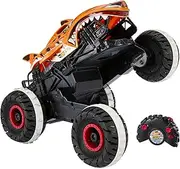 Hot Wheels RC Monster Trucks Unstoppable Tiger Shark in 1:15 Scale, Remote-Control Toy Truck with Terrain Action Tires