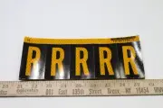 (50-Pk) Reflective Adhesive Letter "R" CU-345294-3