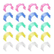 80pcs Bobbin Holder Set Plastic Bobbin Clamps for Sewing Machines, 5 Color