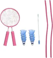 GANAZONO 1 Set Badminton Racket Set Durable Sports Gadget for for Ages Safe Design with Comfortable Grip for Exercise and Fun Activities
