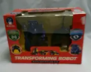TRANSFORMING ROBOT BLUE RC ROBOT JR. RADIO CONTROLLED CAR IN BLUE