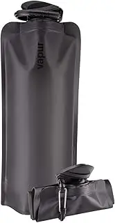 Vapur Flexible, Collapsible Wide Mouth Anti-Bottle with Detachable Carabiner, 23 Ounce, Blackout, Pack of 1