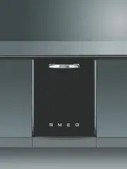 Smeg 60cm Inbuilt Retro Black Dishwasher