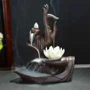 Backflow Incense Cones Tower Incense Burner Incense Stick Lotus (No Incense)