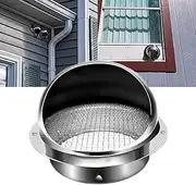 YYGJYGOO 304 stainless steel range hood exhaust pipe, weatherproof cap, exterior wall air outlet, thickened vent (Size : 150mm/5.91in)