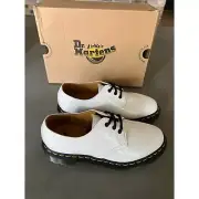 Dr. Martens Women's 1461 Patent Leather Oxford Shoes White Patent Size 6