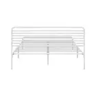 Oikiture Metal Bed Frame Double Size Platform White