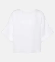 [Loro Piana] Loro Piana Morey linen top AU 12 white