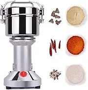 700G Electric Grain Mill Grinder Stainless Steel Herb Grinder Vertical Type Cereal Pulverizer Fine Powder Machine High Speed 28000 RPM Coffee Grinder for Seasoning Cereal Spice Pepper Coffee