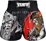[Tuff Sport] Muay Thai Boxing Shorts Retro Shorts Classic Slim Cut MMA Kickboxing Workout Set Training