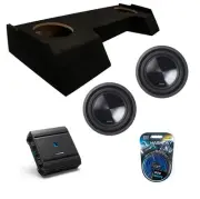 Alpine SWT-10S4 SWT 700W Sub + Alpine S2-A60M 600W Amp + ASC Dual 10" SubBox