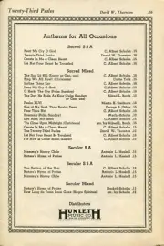 THE TWENTY THIRD PSALM - DAVID W. THORNTON - SACRED S.S.A. - HUNLETH - 12 COPIES