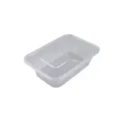 75 X 1000Ml Clear Plastic Reusable Food Lunch Snack Containers With Lids
