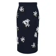 [SHUSHU/TONG] Ribbon Jacquard Skirt