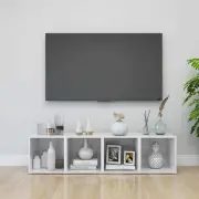 NNEVL TV Cabinets 4 pcs High Gloss White 37x35x37 cm Chipboard