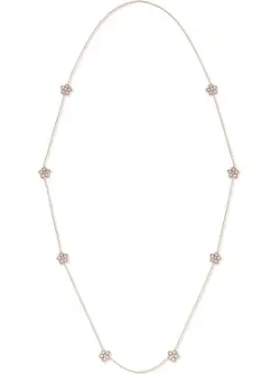 18kt rose gold diamond Miss Daisy Sautoir necklace