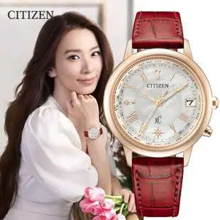 CITIZEN 星辰 XC 鈦 台灣25周年限量Hebe田馥甄廣告款 光動能電波女錶 CB1105-02W