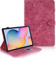 [AsWant] Case for Samsung Galaxy Tab S6 Lite 10.4 2022 2020 (SM-P610/P613/P615/P619), with Support Function/Wallet Models Cover for Samsung Galaxy Tab S6 Lite 10.4 (Red)