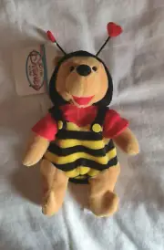 NEW Disney Mini Bean Bag VALENTINE'S POOH Bear 8" Winnie The Pooh Plush Toy