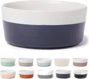 Dipper Ceramic Dog Bowl for Small and Large Breeds - Heavyweight and Durable Pet