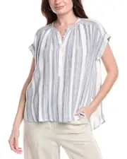 Splendid Raegan Linen-Blend Blouse