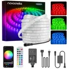 Novostella 49.2ft Smart LED Outdoor Rope Light, Music Sync RGB Strip Lights, ...