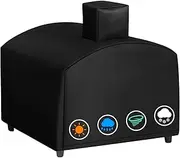 Heavy Duty 600D Polyester Cover Compatible with Big Horn Outdoors Gas Pizza Oven, Waterproof Cover, Black