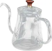MAGICLULU Glass Pot Narrow Spout Kettle Hand Drip Coffee Maker Stable Performance for Hotel Restaurant