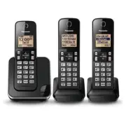 Panasonic KX-TGC383CB DECT 6.0 Expandable Digital Cordless Phones - 3 Handsets™