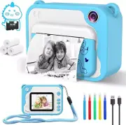 Kids Camera Toddler Camera, Kids Digital Camera Instant Print, 1080P Video Ca...