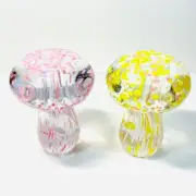 Set of 2 NEW Alessandro Coppola Murano Italy Glass Mushrooms B