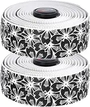 Bike Tape for Handlebars | Cycling Bar Tape | Anti-Slip Cherry Pattern Wrap Accessories 2 Rolls for Gravel Cycling Rowing Steering Hockey