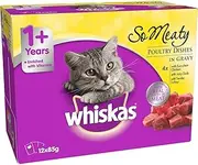 WHISKAS WET SO MEATY POULTRY MVMS 85G 1X12PK (384494)