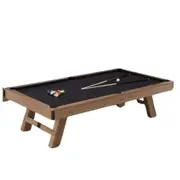 TOPONE Alisi 7FT/8FT 3-IN-1 Multi-Functional Table/Pool Table/Table Tennis Table/Dining Table Black Felt